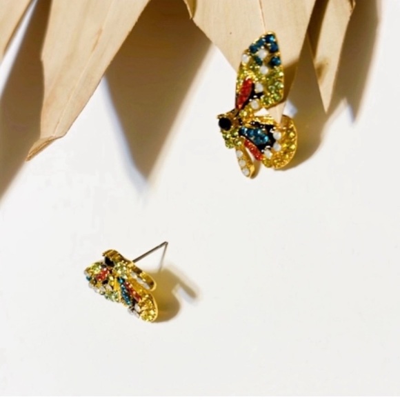 Free people multicolor butterfly earrings - Picture 3 of 7